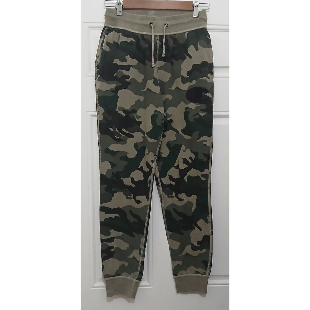 Champion mens small camouflage jogger pants sweatpants